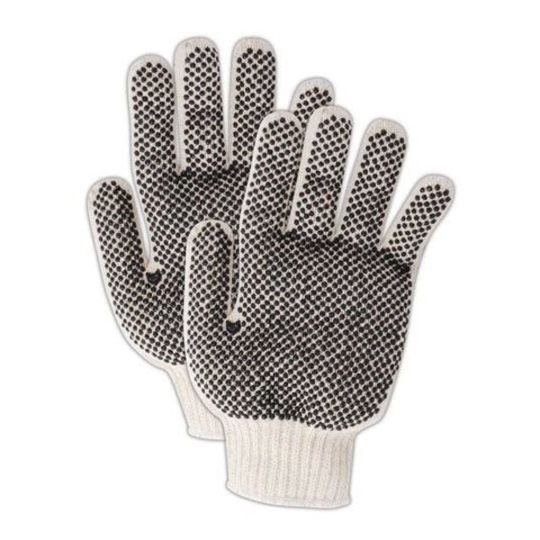 Magid MultiMaster T93PR Ambidextrous PVC Dotted Knit Gloves, 12PK T93CPR